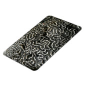 白黒サンゴII抽象芸術自然写真 マグネット (左側)