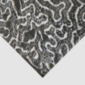 白黒サンゴII抽象芸術自然写真 薄葉紙 (詳細)