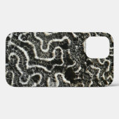白黒サンゴII抽象芸術自然写真 Case-Mate iPhoneケース (裏面 (横))