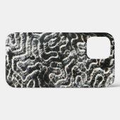 白黒サンゴII抽象芸術自然写真 Case-Mate iPhoneケース (裏面 (横))