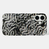 白黒サンゴII抽象芸術自然写真 Case-Mate iPhoneケース (裏面 (横))