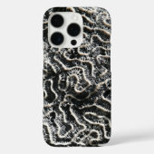 白黒サンゴII抽象芸術自然写真 Case-Mate iPhoneケース (裏面)