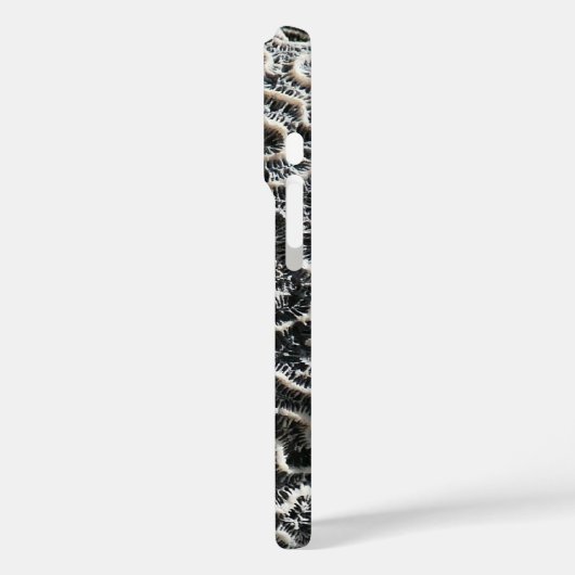 白黒サンゴII抽象芸術自然写真 Case-Mate iPhoneケース (裏面 / 左)