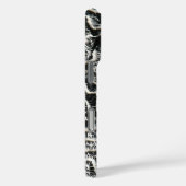 白黒サンゴII抽象芸術自然写真 Case-Mate iPhoneケース (裏面 / 右)