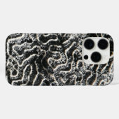 白黒サンゴII抽象芸術自然写真 Case-Mate iPhoneケース (裏面 (横))