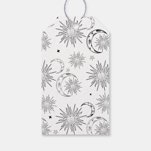 白黒サンシナお洒落ル誕生日 ギフトタグ (裏面)