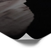 白黒サンセットポスター ポスター (角)