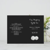 白黒サンドドルズ折り結婚式 プログラム (スタンド正面)