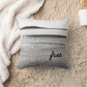 白黒サンドビーチ クッション (ブランケット)