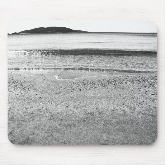 白黒サンドビーチ マウスパッド (正面)