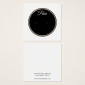 白黒サークルスタッドイヤリング表示ホルダー (正面&裏面)