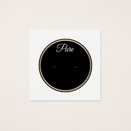 白黒サークルスタッドイヤリング表示ホルダー