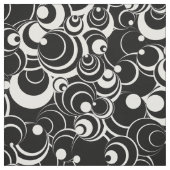 白黒サークル抽象芸術布2 ファブリック (見本)