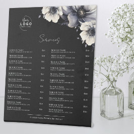 白黒サービスメニュー 台座サイン