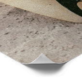 白黒サーフボード ポスター (角)