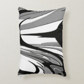 白黒シェイプアート アクセントクッション (正面(垂直))