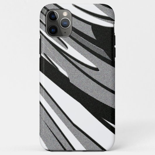 白黒シェイプアート Case-Mate iPhoneケース (裏面)