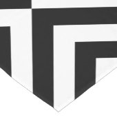 白黒シェブロンのテーブルのランナー ショートテーブルランナー (コーナー)