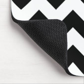 白黒シェブロンのマウスパッド マウスパッド (コーナー)
