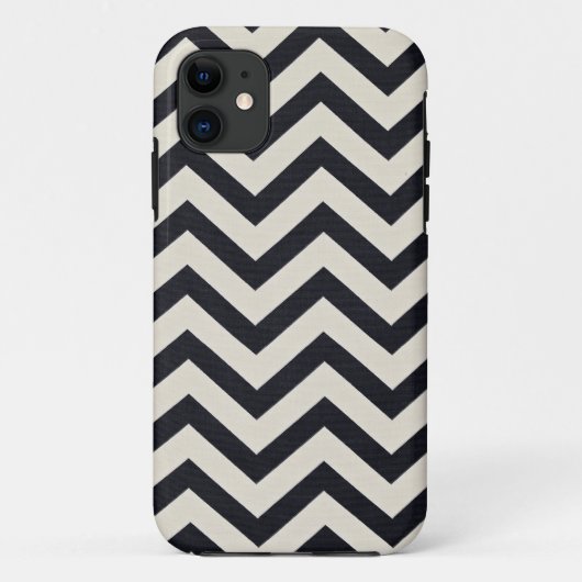 白黒シェブロンの印刷物 Case-Mate iPhoneケース (裏面)