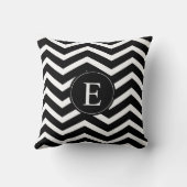 白黒シェブロンカスタム クッション (裏面)