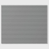 白黒シェブロンパターンモダンのトレンディー ラッピングペーパー (フラット)
