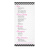 白黒シェブロンパターン2 ラックカード (裏面)