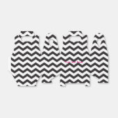 白黒シェブロンモダンパーティーの好意ボックス フェイバーボックス (折り畳みなし)