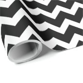 白黒シェブロン模様のラッピング紙 ラッピングペーパー (ロールコーナー)