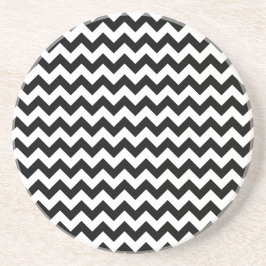 白黒シェブロン コースター (正面)