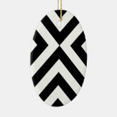 白黒シェブロン セラミックオーナメント (右)