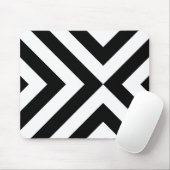 白黒シェブロン マウスパッド (マウス)