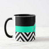 白黒シェブロン マグカップ (左)