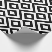 白黒シェブロン ラッピングペーパー (角)