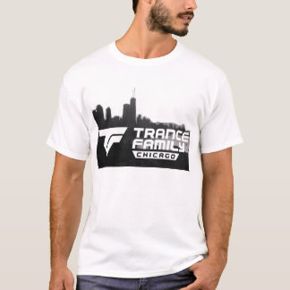 白黒シカゴの恍惚状態家族都市 Tシャツ