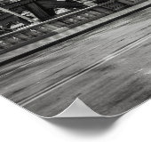 白黒シカゴシティビューフォトプリント ポスター (角)