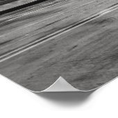 白黒シカゴ米国国旗の写真 ポスター (角)