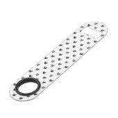 白黒シックでかわいい猫パターン スピード栓抜き (裏面アングル)