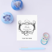 白黒シックなビジネスチラシ チラシ (シングル)