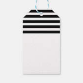 白黒シックストライプのグラムギフトラベル ギフトタグ (裏面)