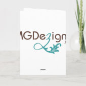 白黒シックビジネスサンキューカード サンキューカード (裏面)