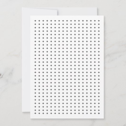 白黒シック幾何結婚カップルのシャワー 招待状 (裏面)