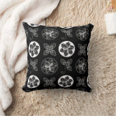 白黒シック クッション (ブランケット)