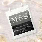 白黒シッモダンク結婚ズ フェイバーバッグ (クリップ留めされた状態)