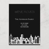 白黒シティのスカイライン移動 案内ポストカード (正面)