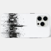 白黒シティスコンテンポラリーキライン Case-Mate iPhoneケース (裏面 (横))