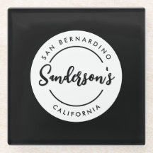 白黒シティタウンプレイスロケーションネームサークル