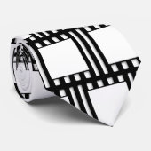 白黒シネマ空白のムービーフレームテンプレート ネクタイ (ロール)