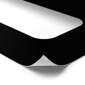 白黒シネマ空白のムービーフレームテンプレート ポスター (角)