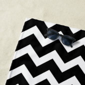 白黒シボモダンロエレガントン・モノグラム ビーチタオル (インサイチュ)